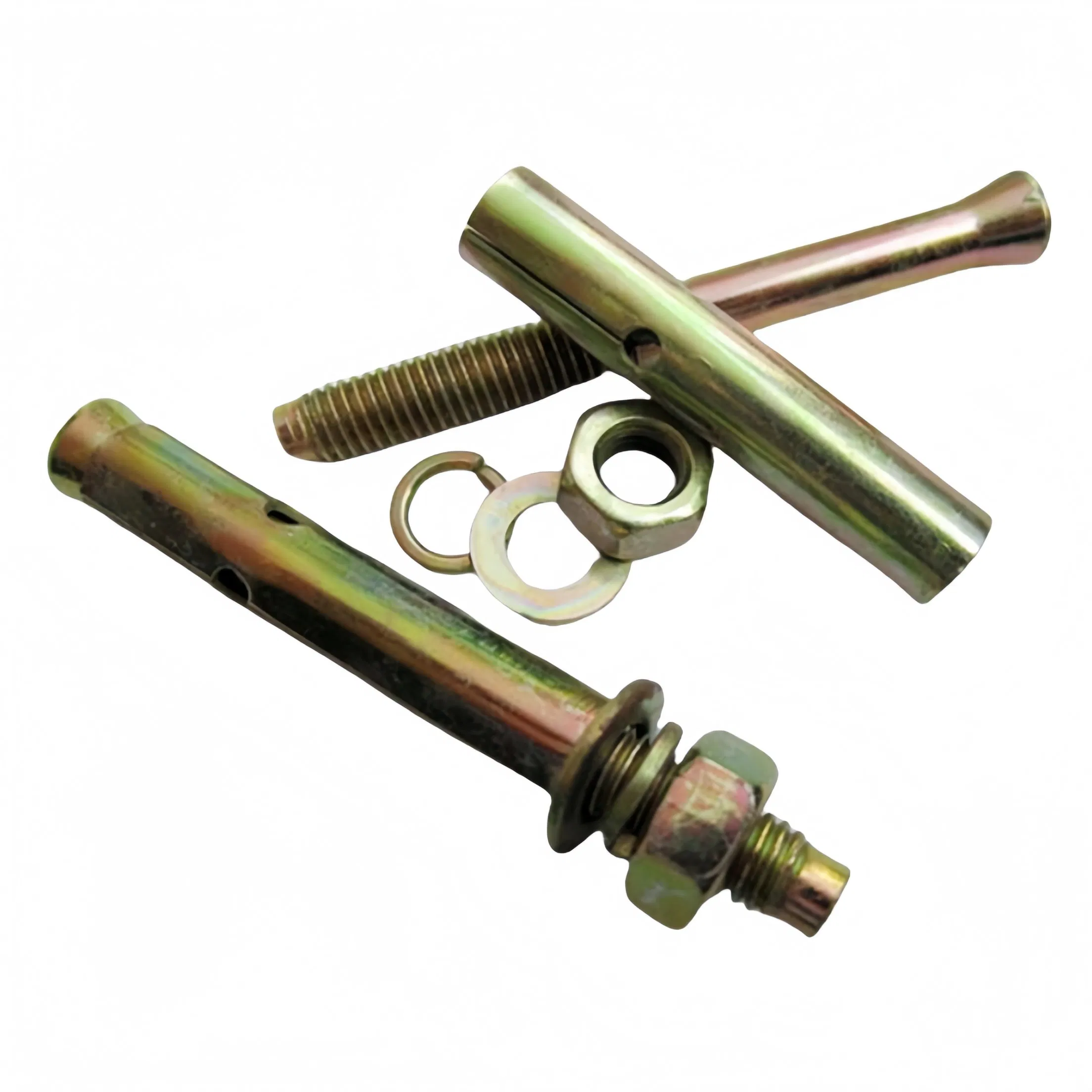 Color Zinc Plated Carbon Steel Grade 4.8 8.8 Expansion Sleeve Anchor Fixing Bolt