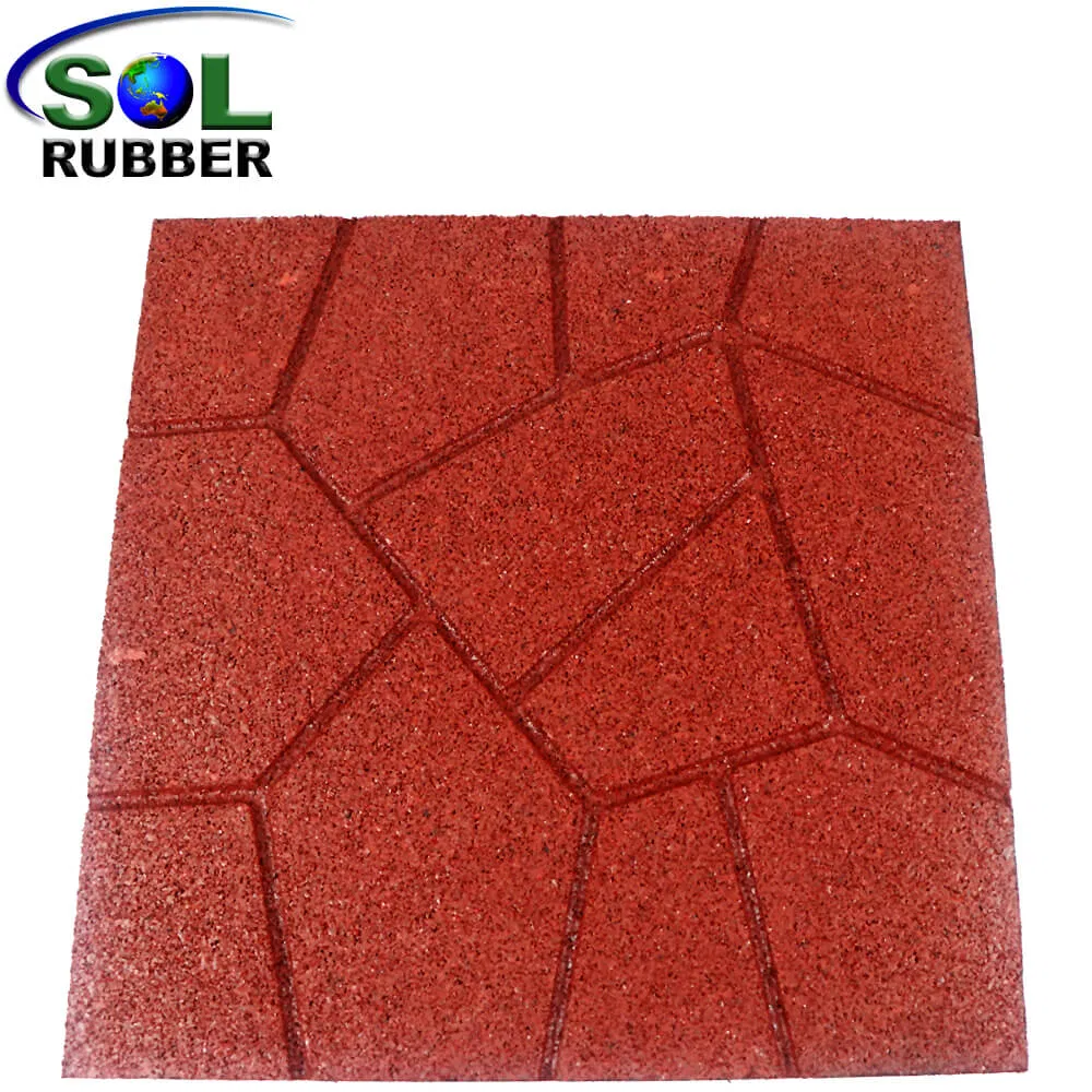 Sol Rubber Brick Pattern Rubber Stable Flooring Mats