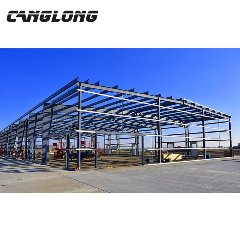 Steel Structure Warehouse Building with Concrete Slab and Brick Wall in Lebanon