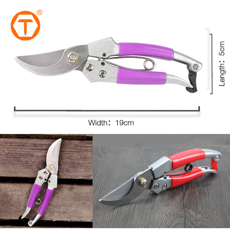 65mn Hand Plant Trimmer Alloy Manual Pruning Shear Cutter Garden Scissors Secateurs for Pruning
