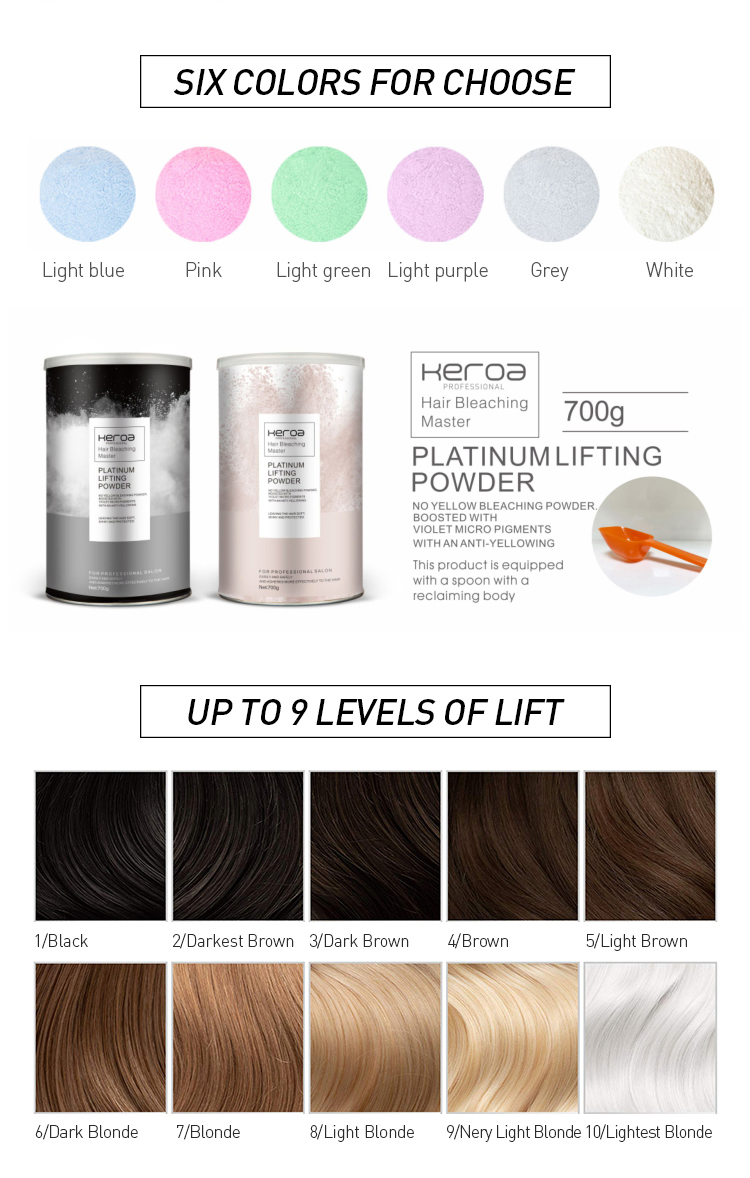 Blonder Hair Bleaching Powder for Enhancing Brightness Level with GMPC Certified