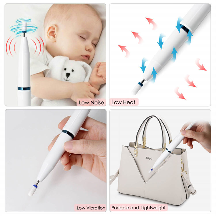 Low Noise 20000rpm Electric Nail Art Drill Machine with Strong Motor for Beauty