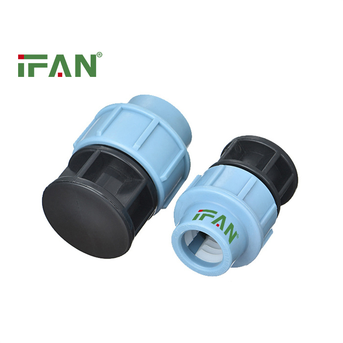 Ifan Manufacturers HDPE Pipe Fittings Blue Color 16-110mm Irrigation Plug Fittings PP Fitting