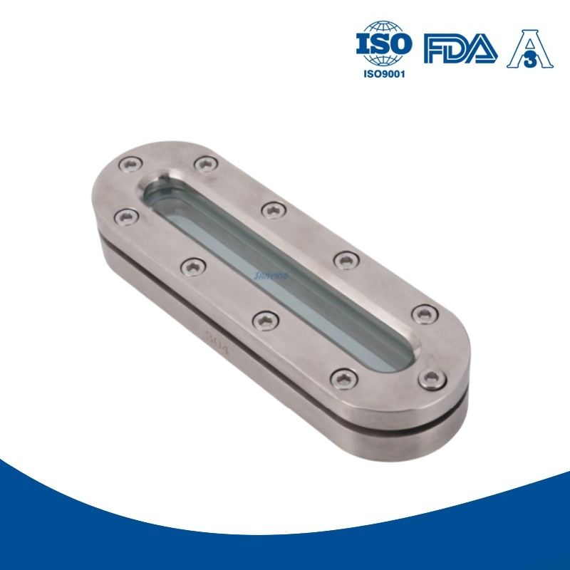 Customized Casting Tank Accessory DN25 Heat-Resistant Sight Glass Water Flow Indicator Sanitary Mirror