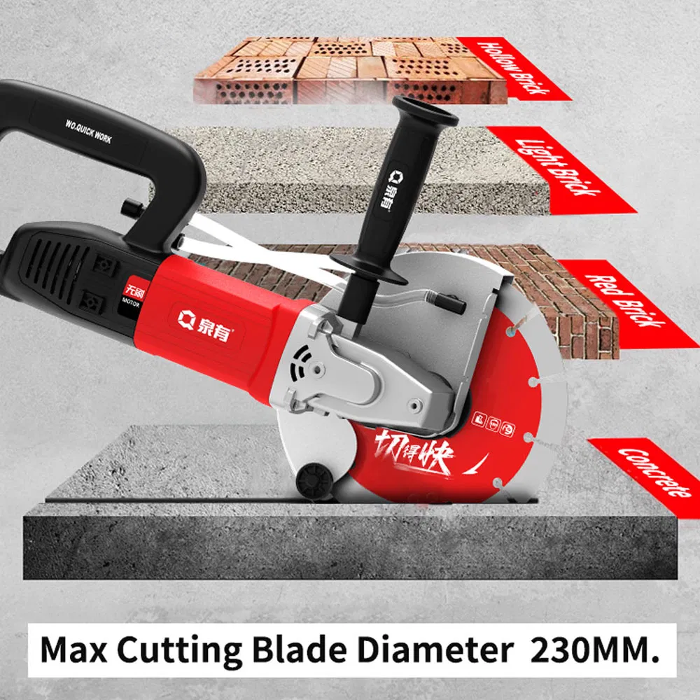 Qy-Bl230 Brushless Concrete Slotting Wall Chaser Grooving Machine