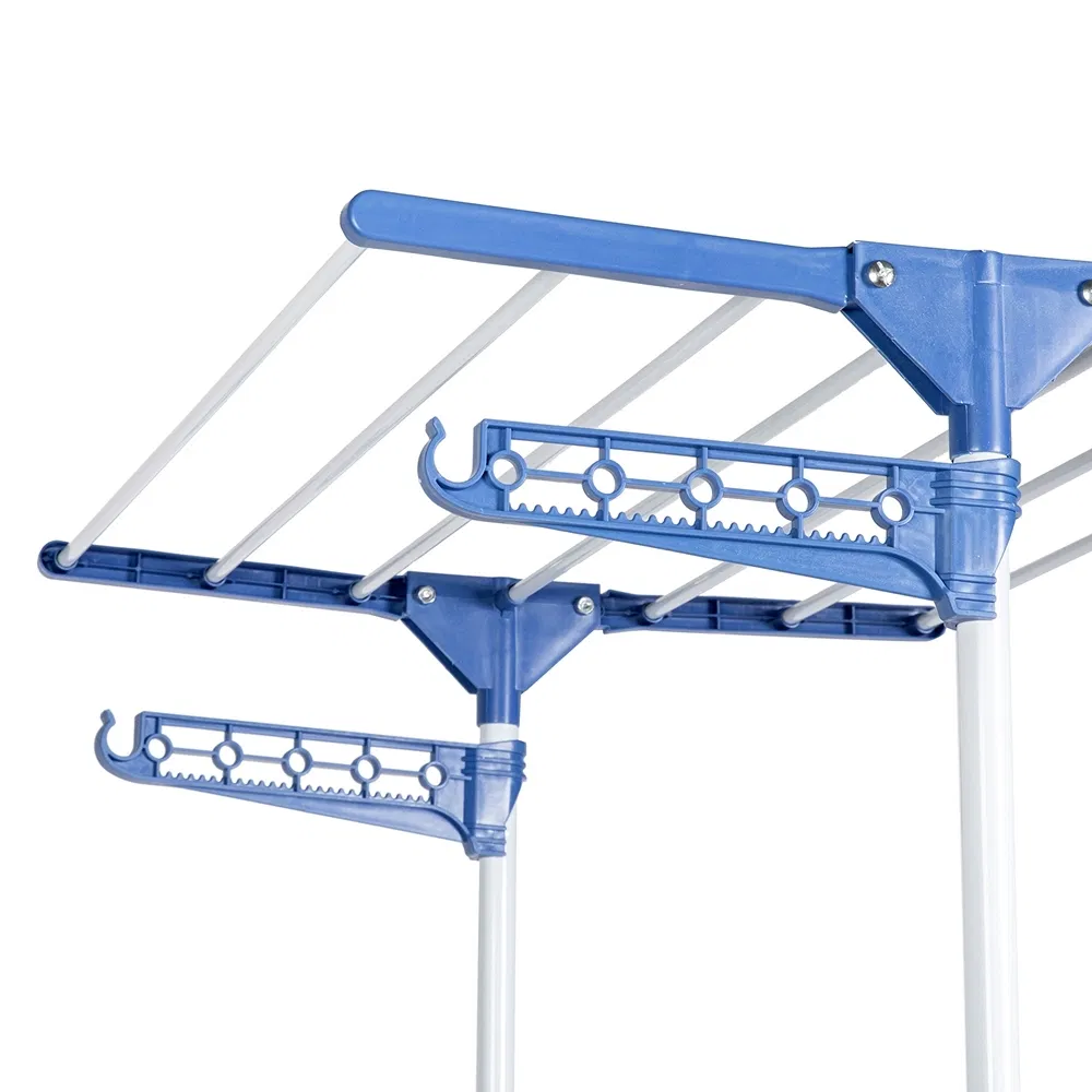 Foldable Floor Bathroom Towel Rack Portable Ladder Rack for Indoor or Outdoor