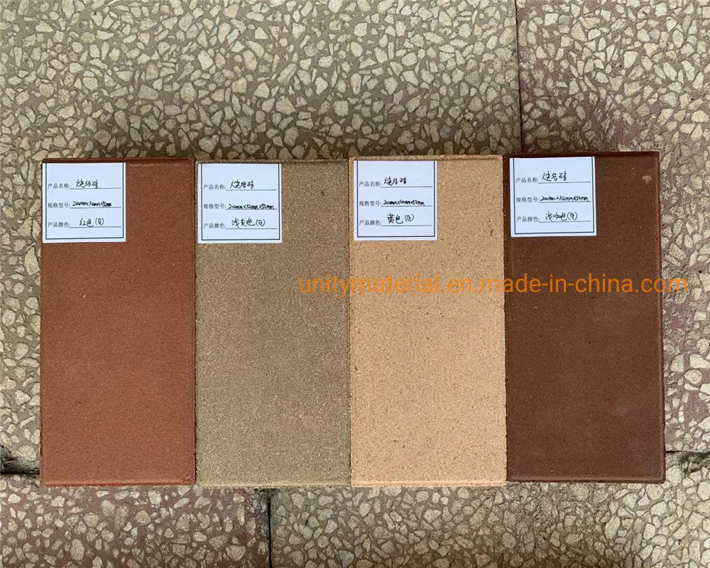 Paving Clinker Brick with Different Colors for Outdoor Project Square Sidewalk Street Guiding Blind Road Sintered Paver Decorative Garden Floor Wall Building Cl
