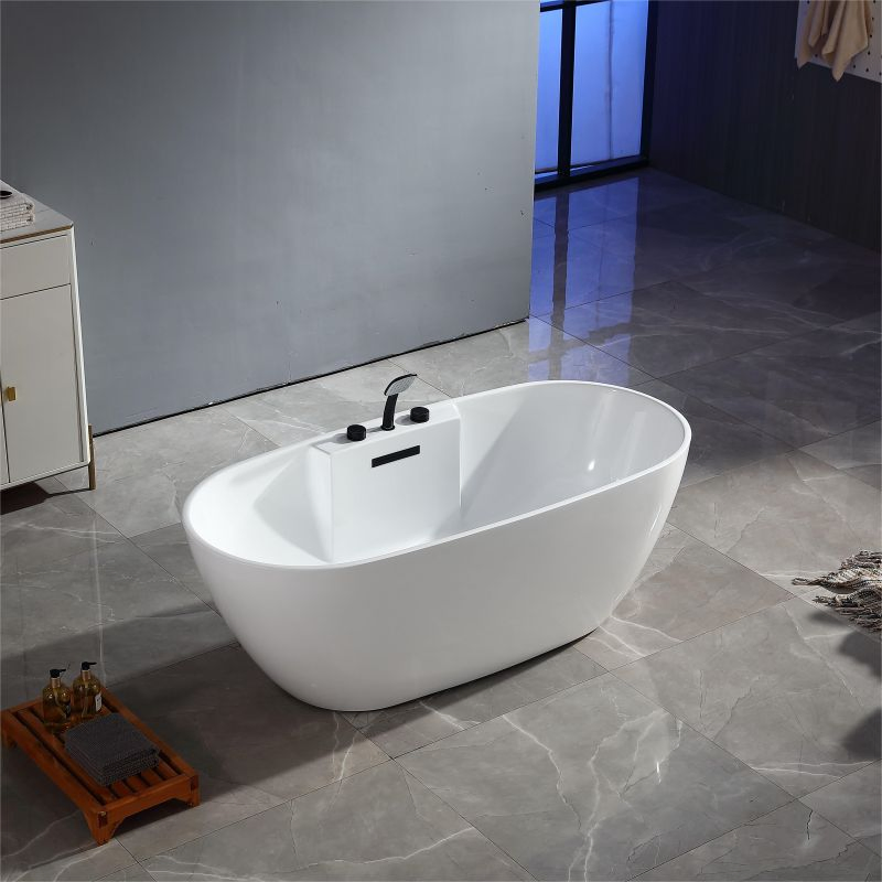 Глубокая овальная акриловая ванна для замачивания