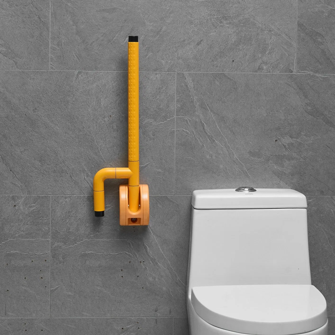 Foldable White Stainless Steel Handicap Elderly Handrail Toilet Grab Bar