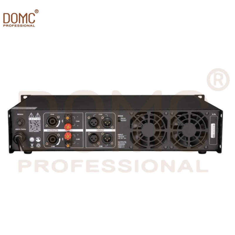 Усилитель Domc 6206 двухканальный, 600Вт*2
