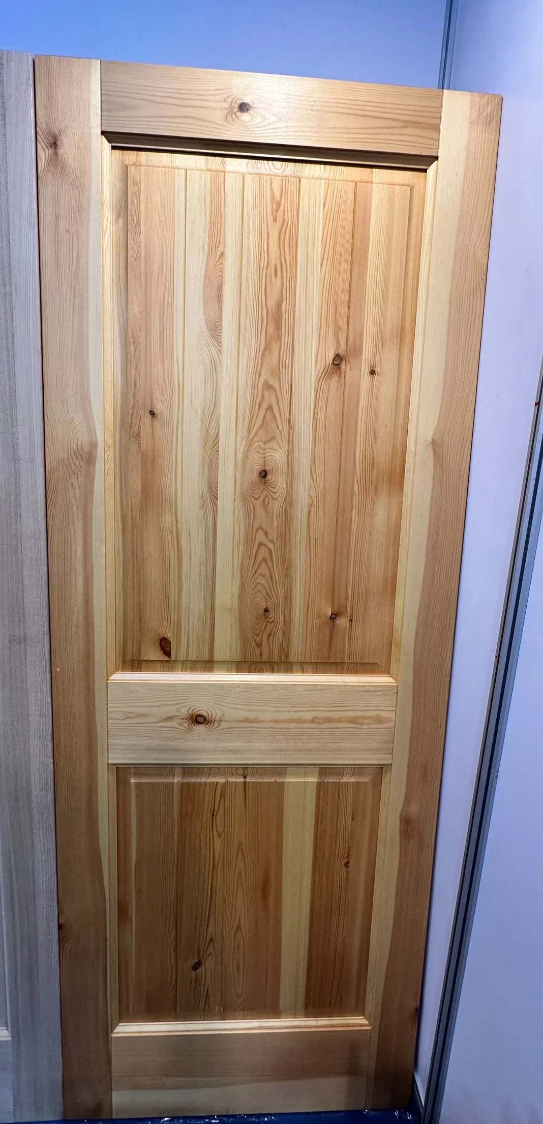 Solid Wood Pine Door with Knots with Wood Wax Oil