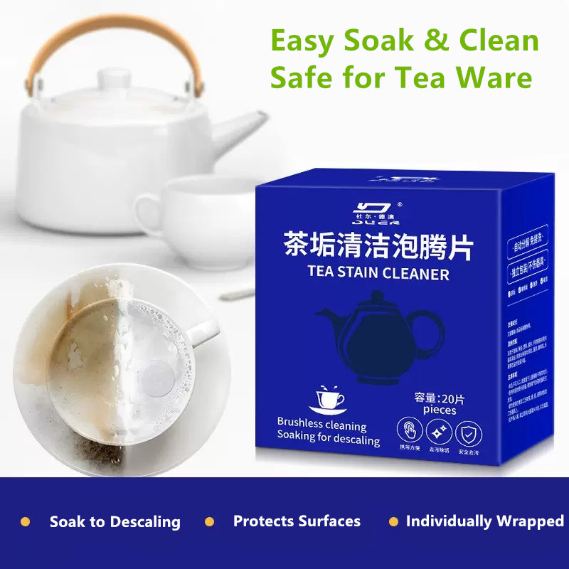 Food-Grade Porcelain Teapots Glassware Household Stain Removal Cleaning Effervescent Descaling Tablets