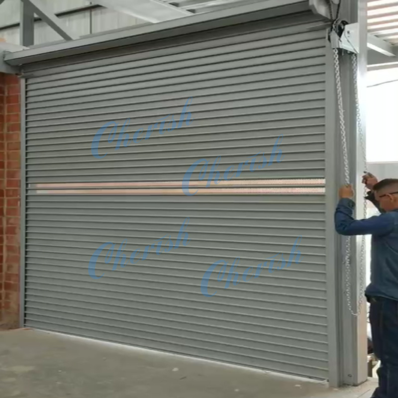 Normal Metal Electric Manual Proof Wind Roll Door