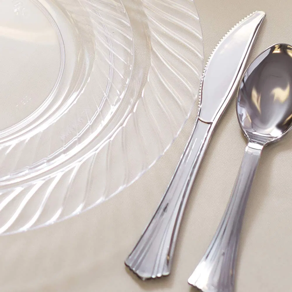 Premium Silver Modern Flatware Set for Everyday Elegance