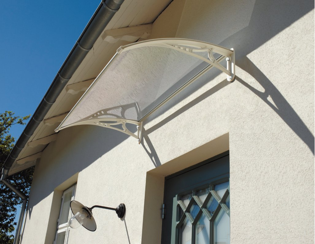 Sleek Polycarbonate Door Canopy Awning - Sunshade H1200p-1.5m