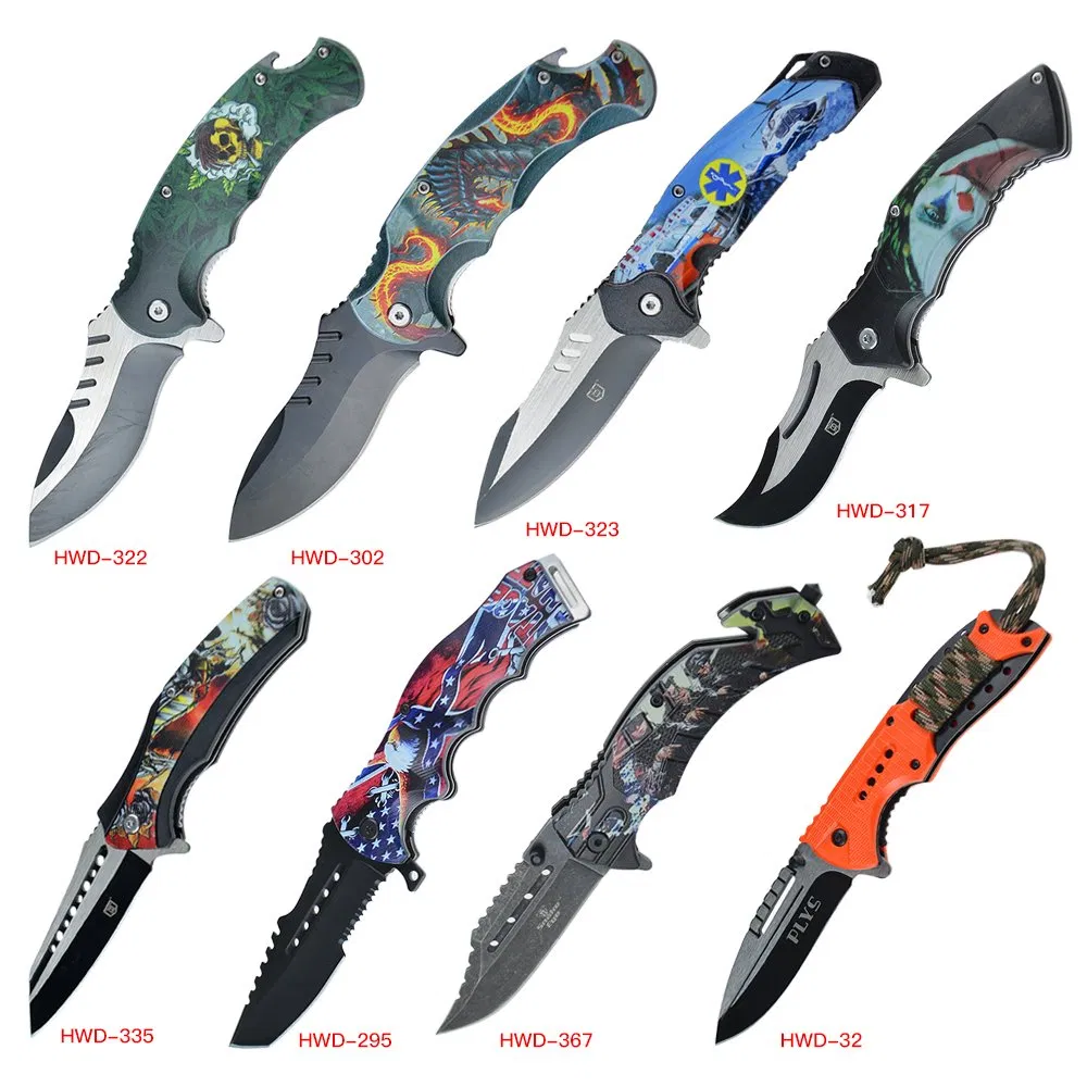 Portable Folding Knife Various Designs for Hunting Outdoor Knife in Stock