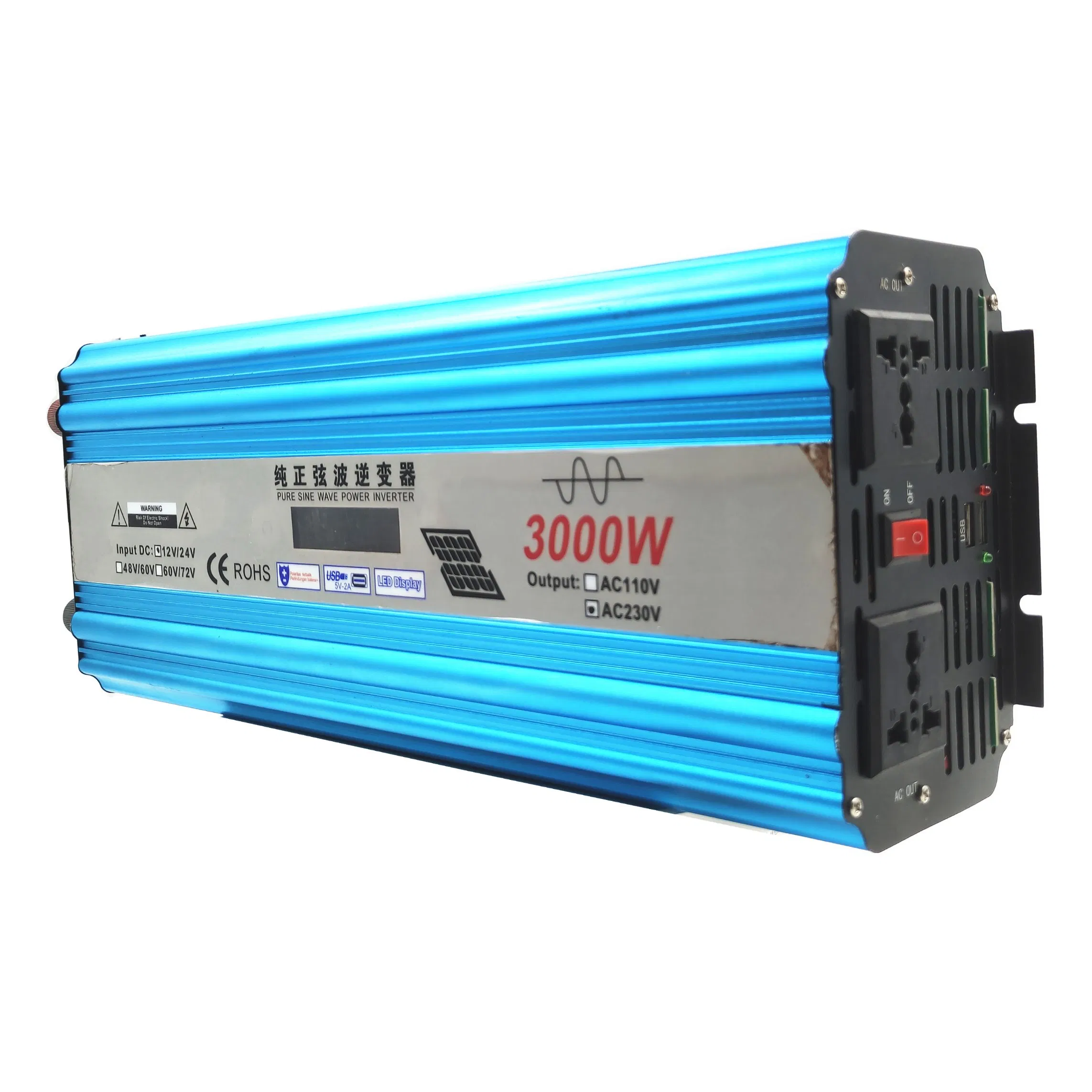 Инвертор 3000Вт 12В в 220В, чистая синусоида