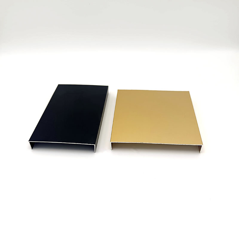 Whole Sales Silver Black Coffee Powder Coating Extruded Aluminium Profile