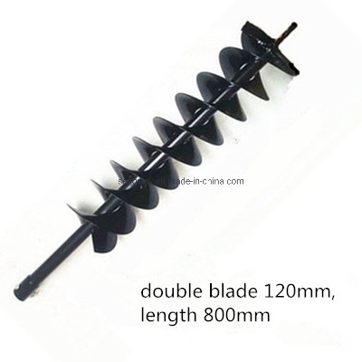 120mm Double Alloy Head Ground Drill Earth Auger Hole Digger Drill Bit for Gasoline