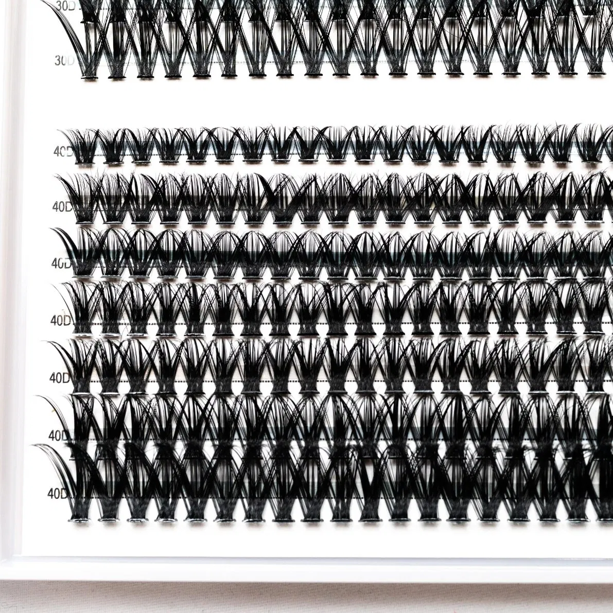 Mt Lashes China Wholesale Premade Fan Cosmetics DIY Extension Individual XL Tray Cluster Lashes