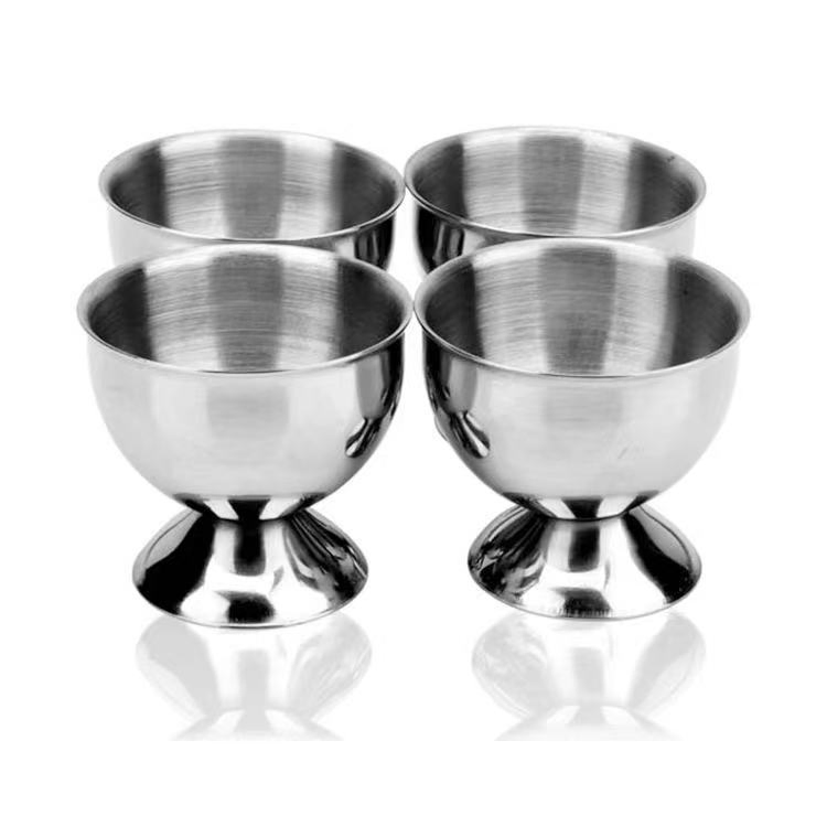 Simple Design Stainless Steel Egg Cup for Kitchen and Dining