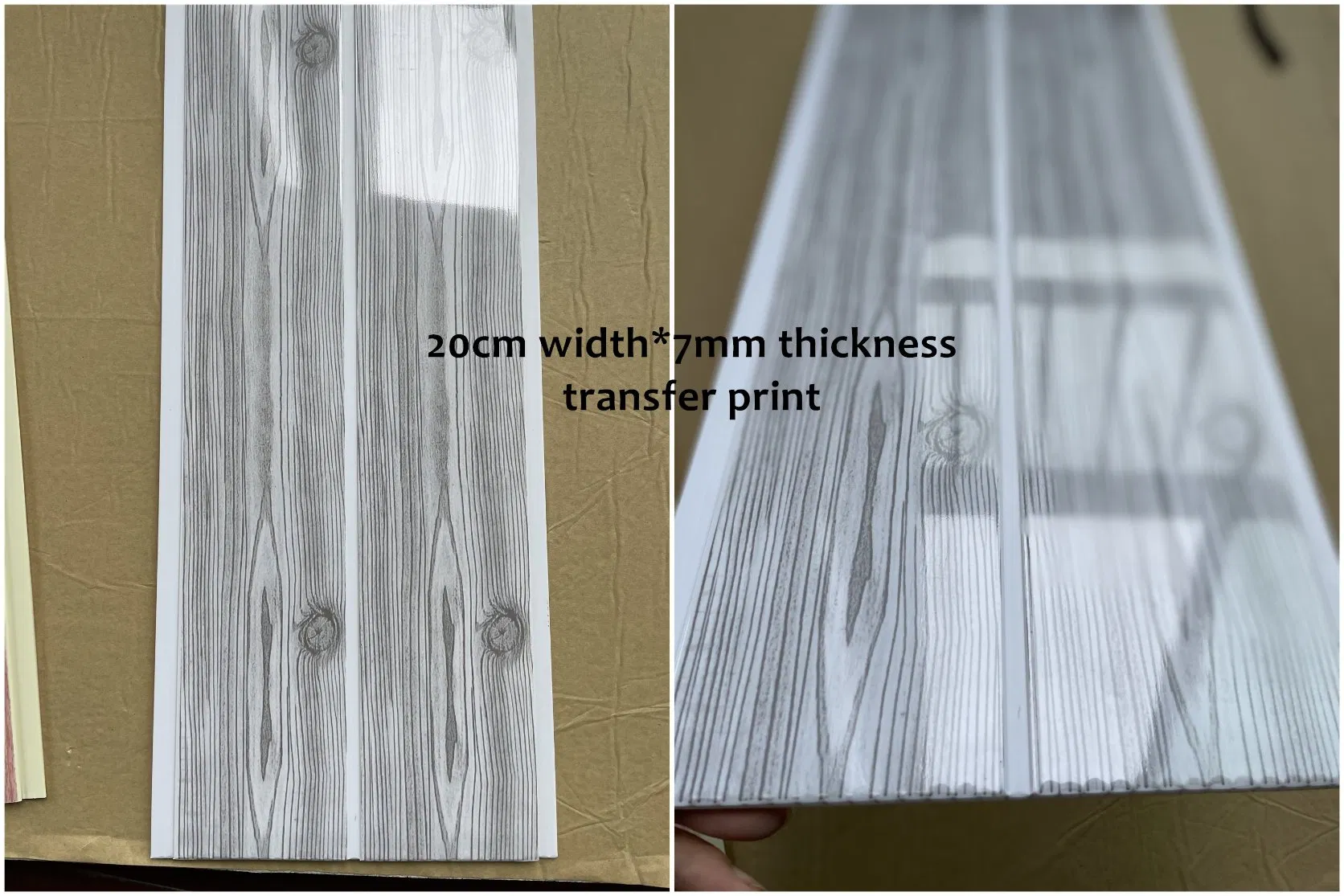 China Factory 200mm-250mm Width Tablilla De PVC PARA Cielo Raso Wood Grain Plastic PVC Panel for Ceiling and Wall