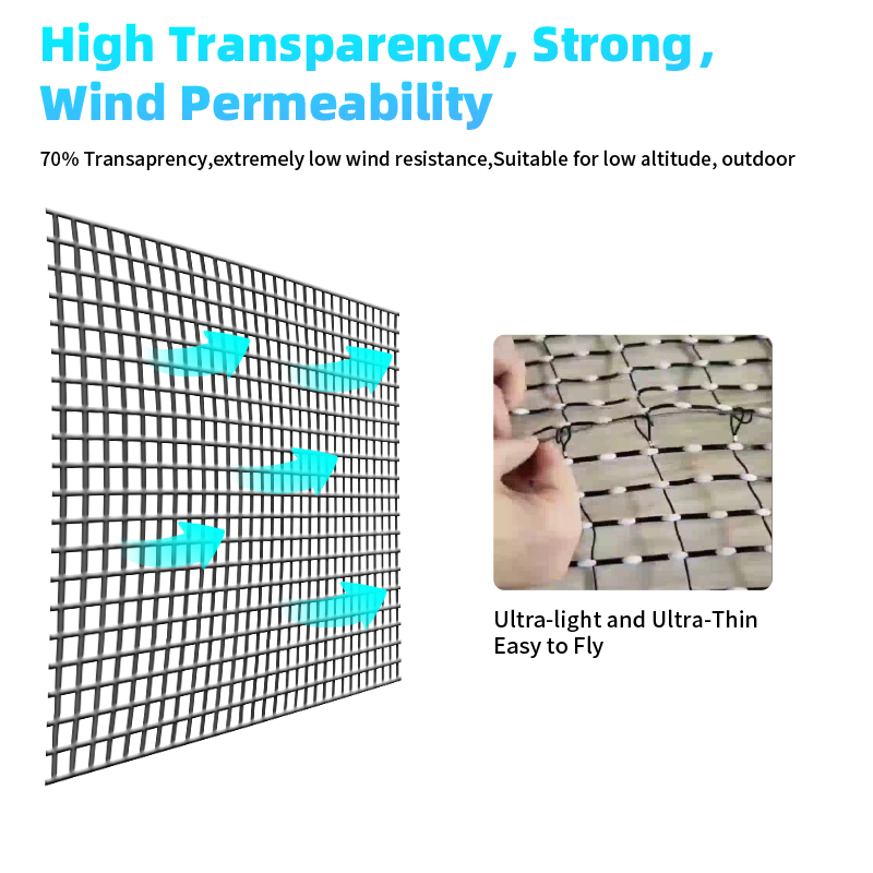 Flying LED Display P15 P20 P25 P31.25 Transparent Foldable Drone Show Hologram Flying Display LED Screen