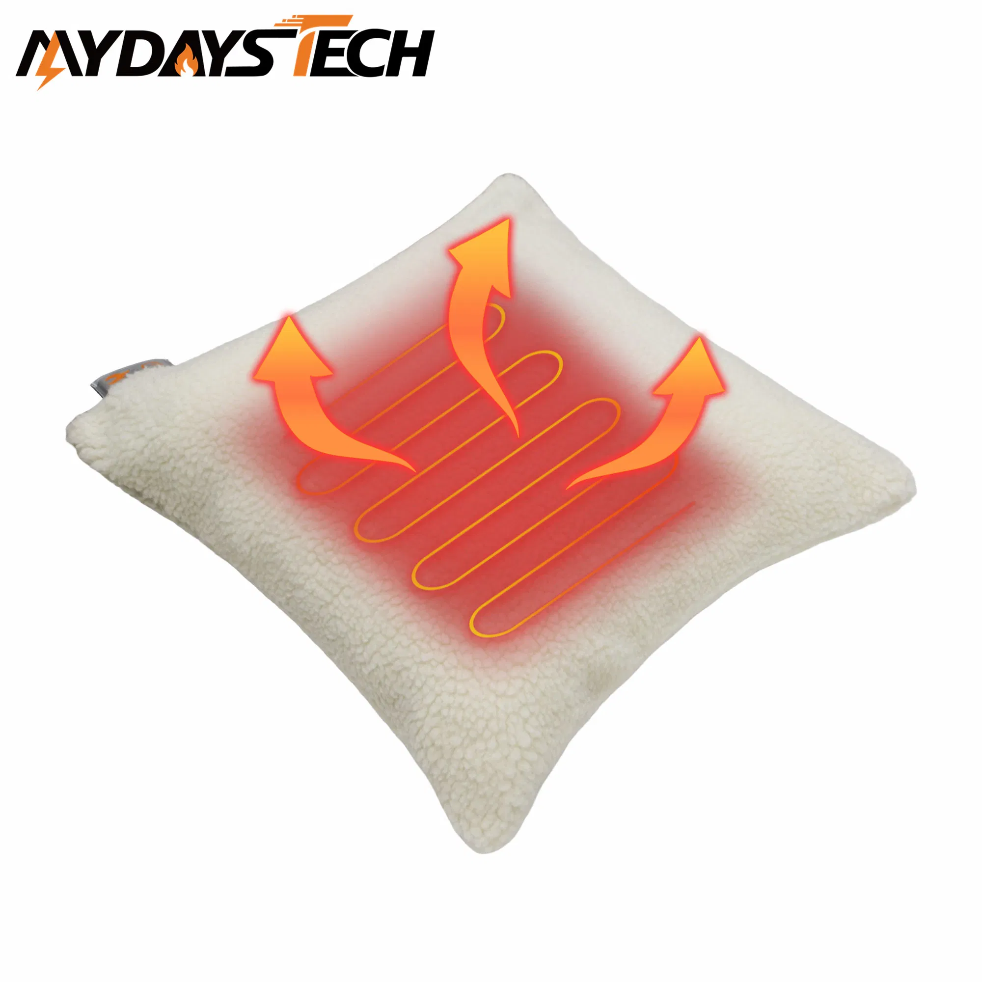 Mydays Tech OEM/ODM Adjustable Winter Soft Heated Lumbar Pillow 3 Levels Settings