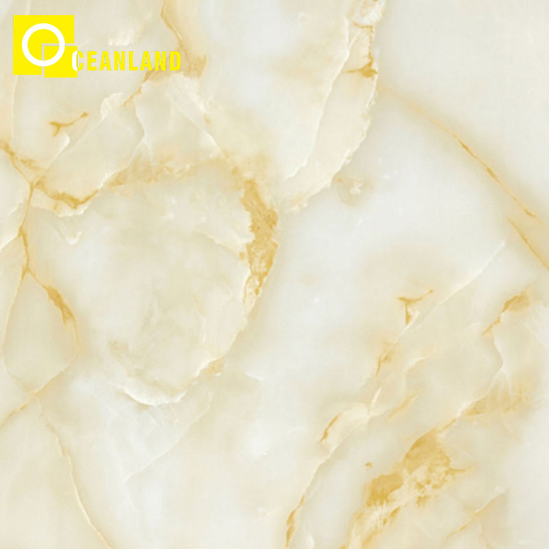 60X60 Light Yellow Fireproof Glazed Porcelain Floor Tile