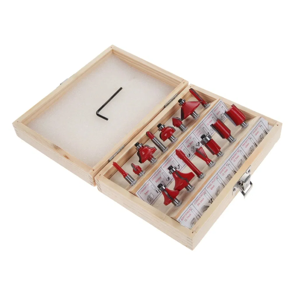 Набор фрез Hautine для деревообработки, 15 шт