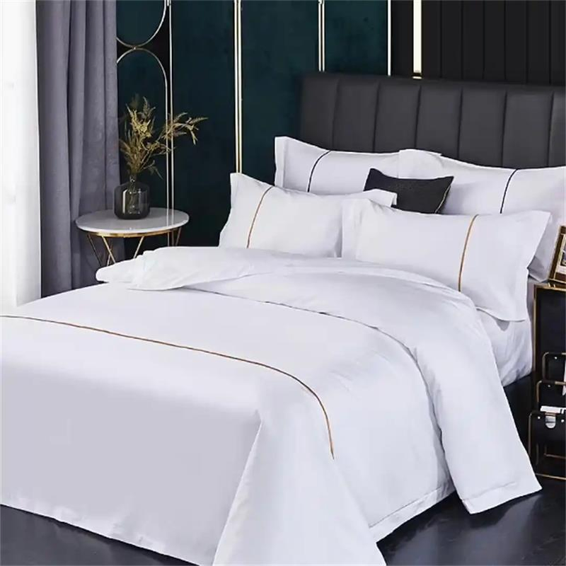 Soft Fitted Bedsheet Set White Queen Size Breathable Mattress Pad Cover Bed Cover
