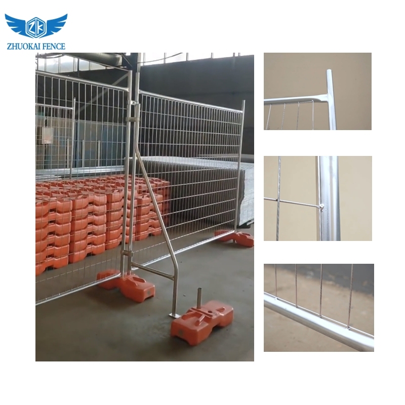Australia Canada Movable Galvanized Temporary Fence Panel/Welded Wire Temp Fence