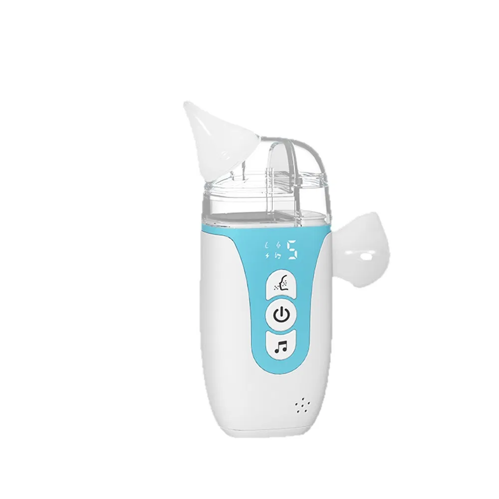 Musical Spray Nasal Care Device for Infants with High Suction, Dual Suction Spray Function 1battery Detachable Boilable Storage Compartment