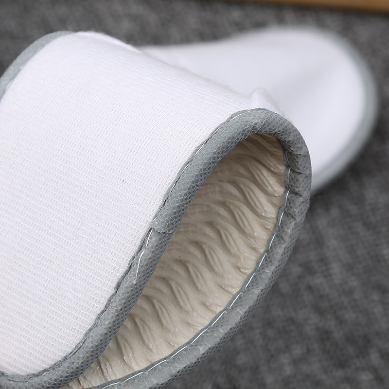 Custom Logo Closed Toe Printing Logo Disposable Hotel Slippers Hot Sale