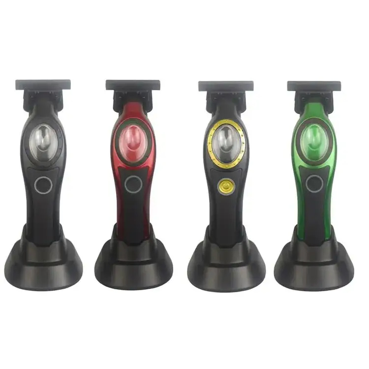 2025 New High-Quality Professional Barber Trimmer Stainless Steel Blade with Charging Base Cordless Powerful Motor Multi-Gear Quiet