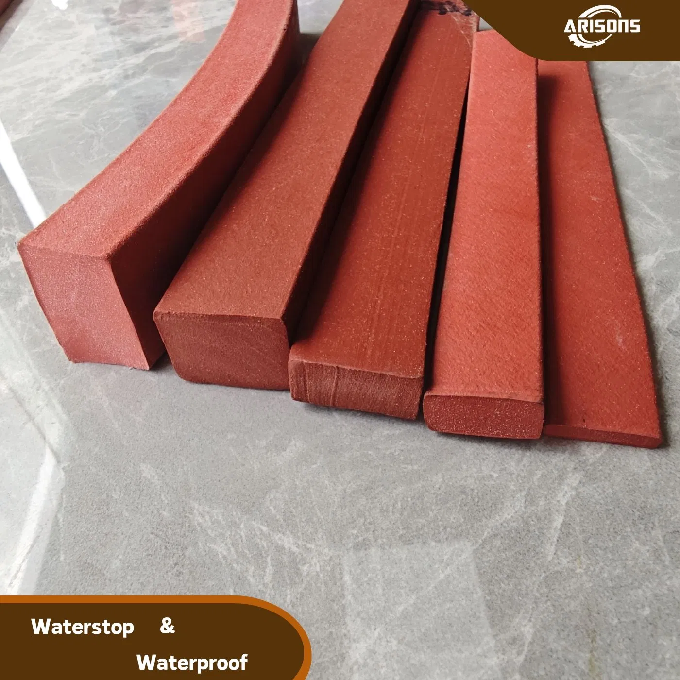 Center Bulb Rubber Waterstop for Parking Garage Deck Joint Sealing