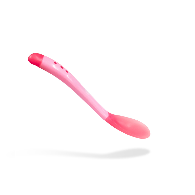 BPA Free Food Grade Non-Toxic Silicone Baby Training Feeding Spoon