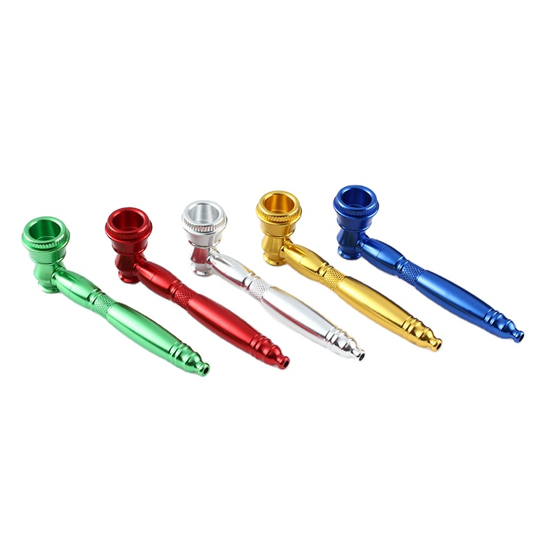 Smoke Pipe Mini Metal Tobacco Cigarette Filter Dry Herb Hand Smoking Pipe