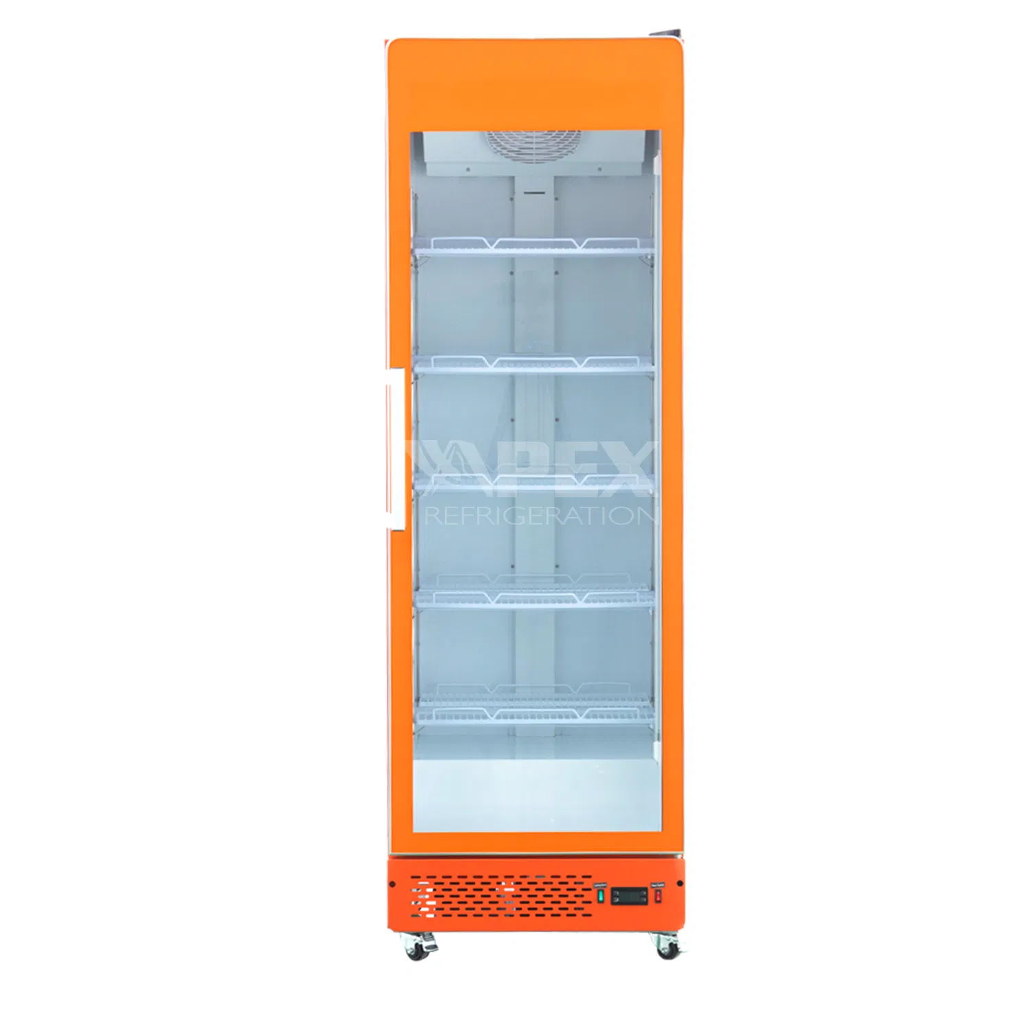 Delux Model Beverage Showcase Commercial Upright Glass Door Display Cooler