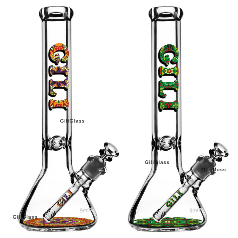 Gili-172 Giliglass 14 Inches Heady Glass Water Smoking Beaker with Accessories in at Wholesale Price