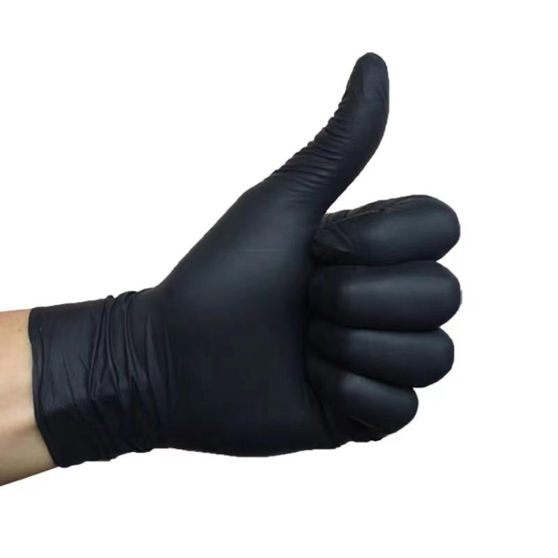 China Manufacturer Black Disposable Vinyl Safety Examination Protective PVC Nitrile Exam Glove for Hospital/Household/Beauty/Food