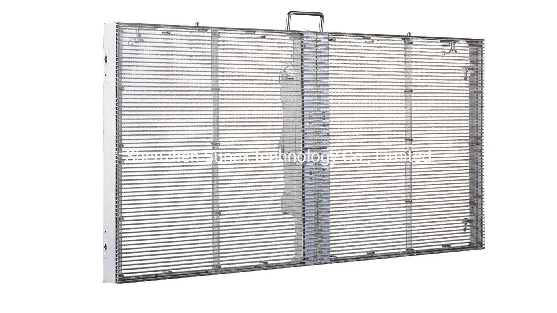 Outdoor P3.91 Curtain Window TV Glass LED Panels Mesh Display Transparent LED Screen