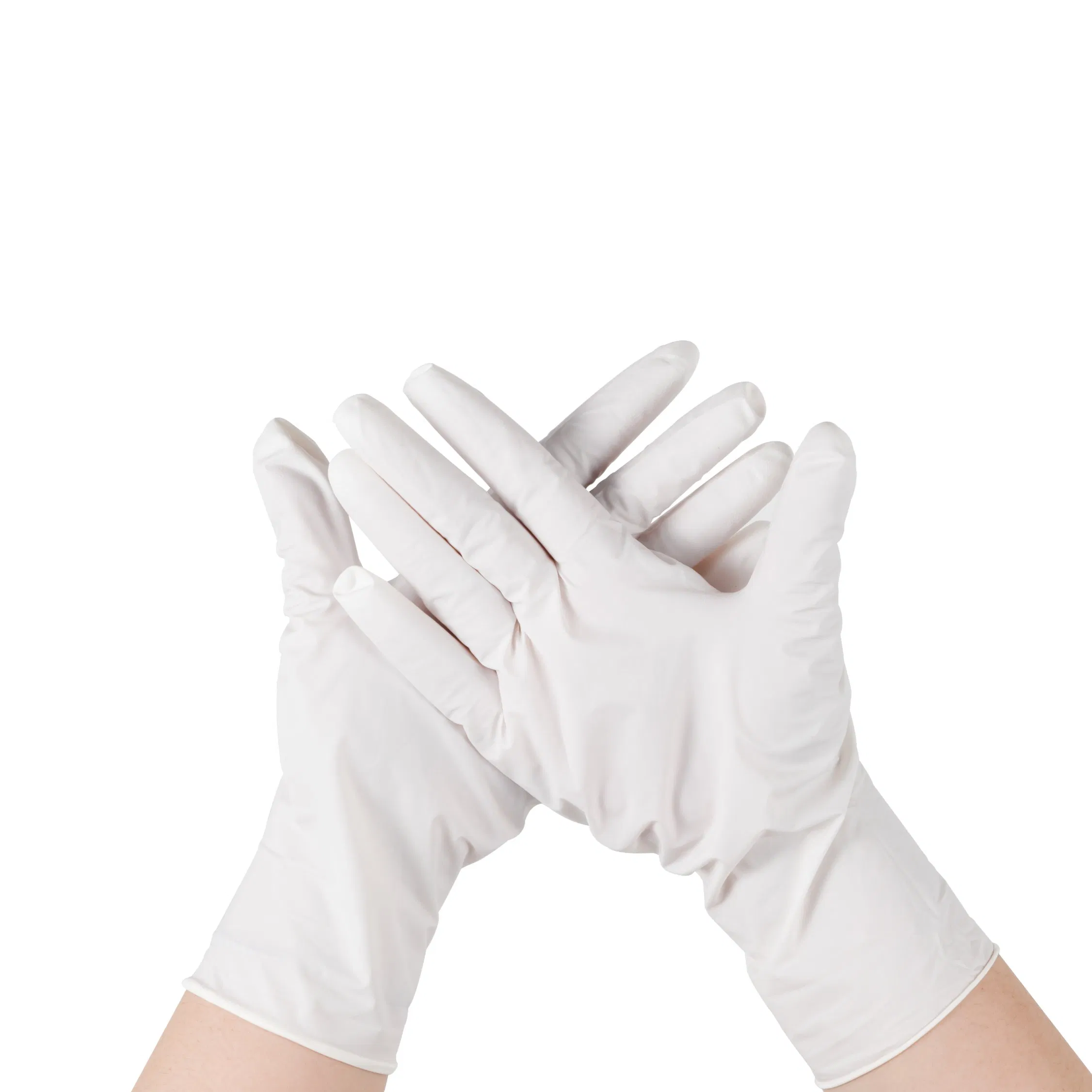 Disposable Industrial Electronics White Nitrile Glove Powder-Free