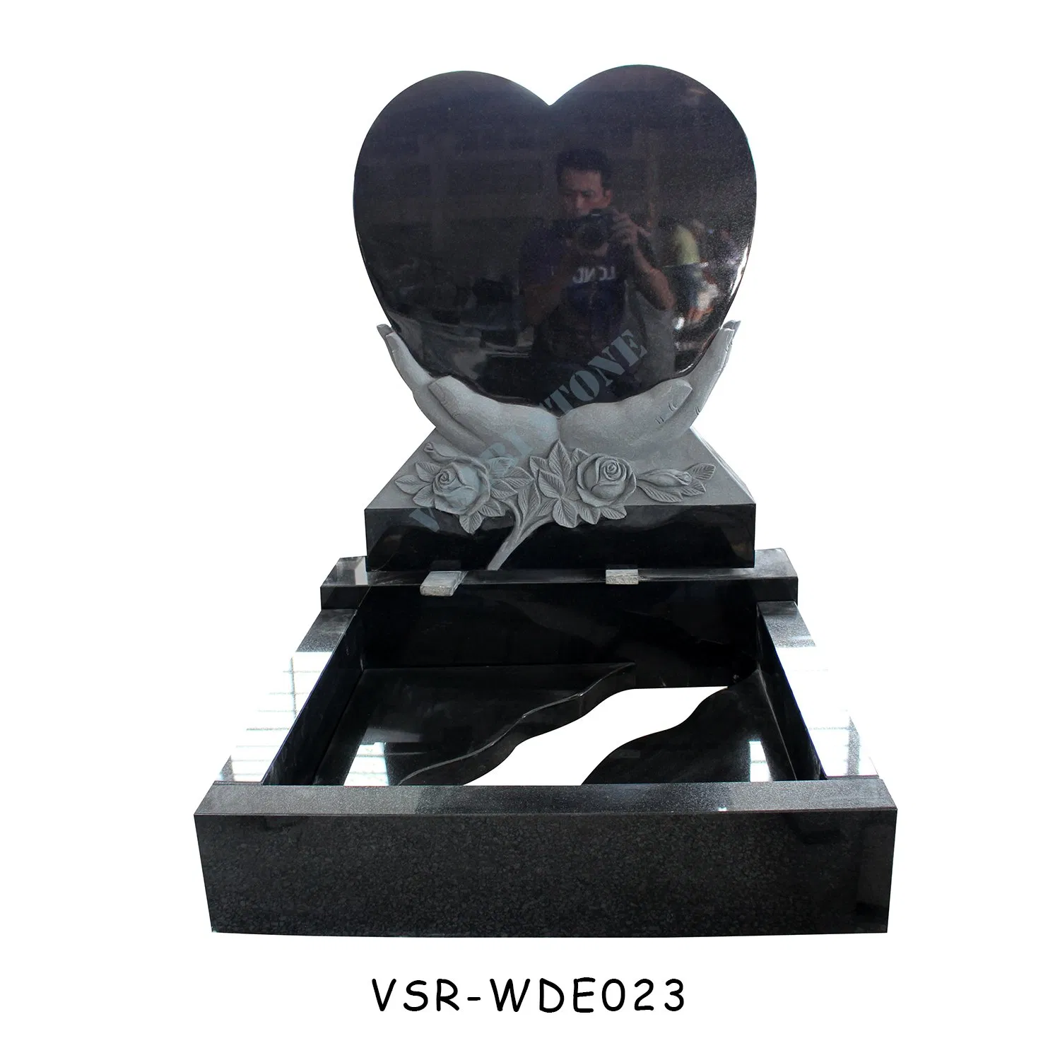 Popular Customized Angel Heart Tombstone Design Headstones Monuments