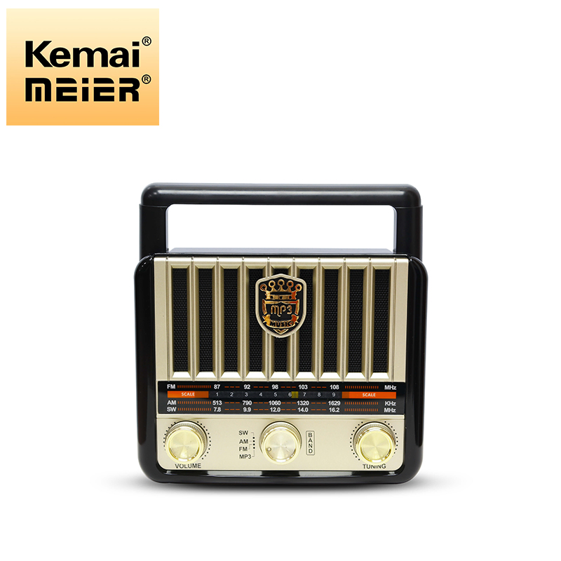 Portable Wooden Retro Radio Wireless Speakers HiFi Stereo Am/FM Radio USB TF