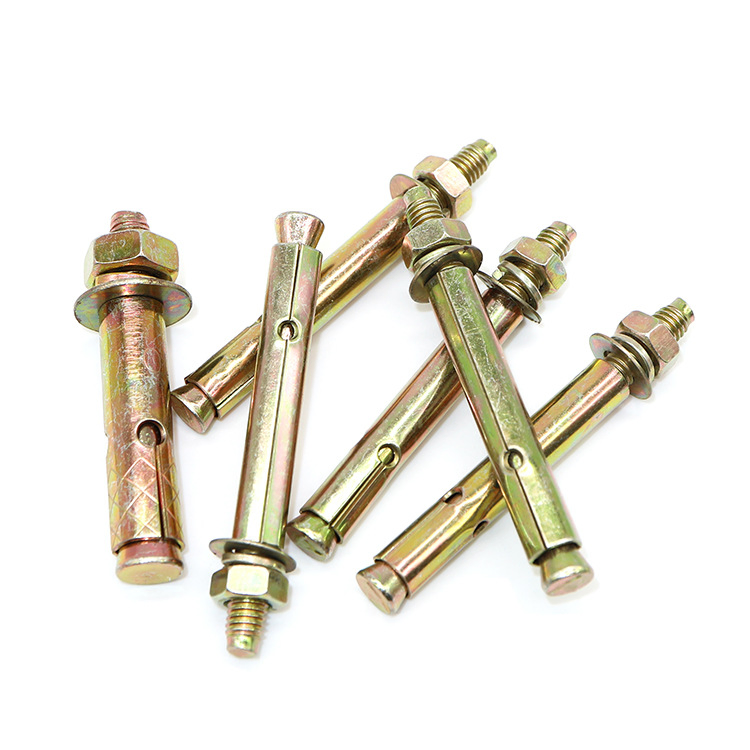 Carbon Steel Anchor Bolt C J L Type Yellow Zinc