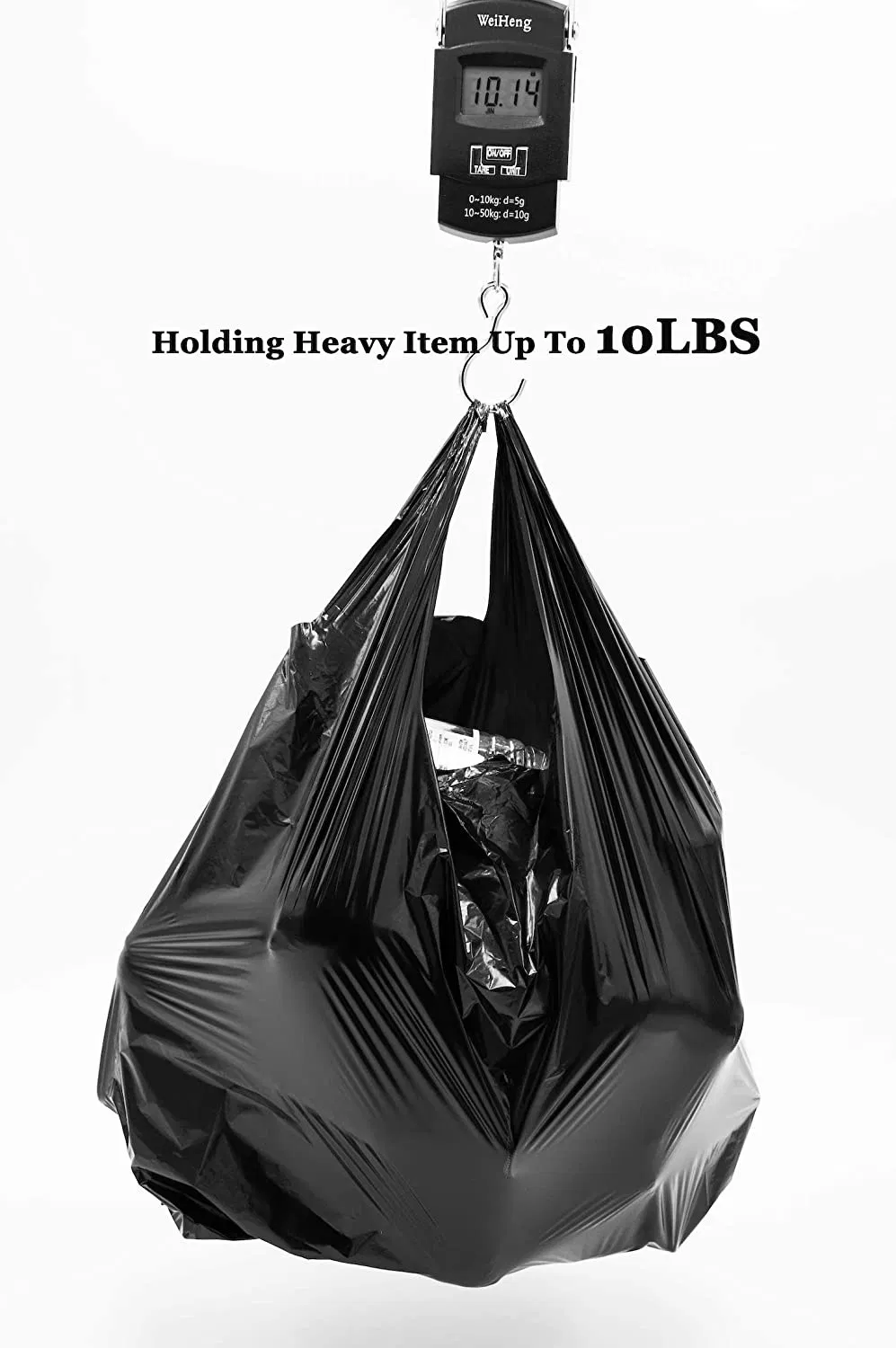 Custom Made Factory Price Recyclable & Eco Friendly Hand-Held String Plastic Drawstring Design Trash LDPE Garbage Bag