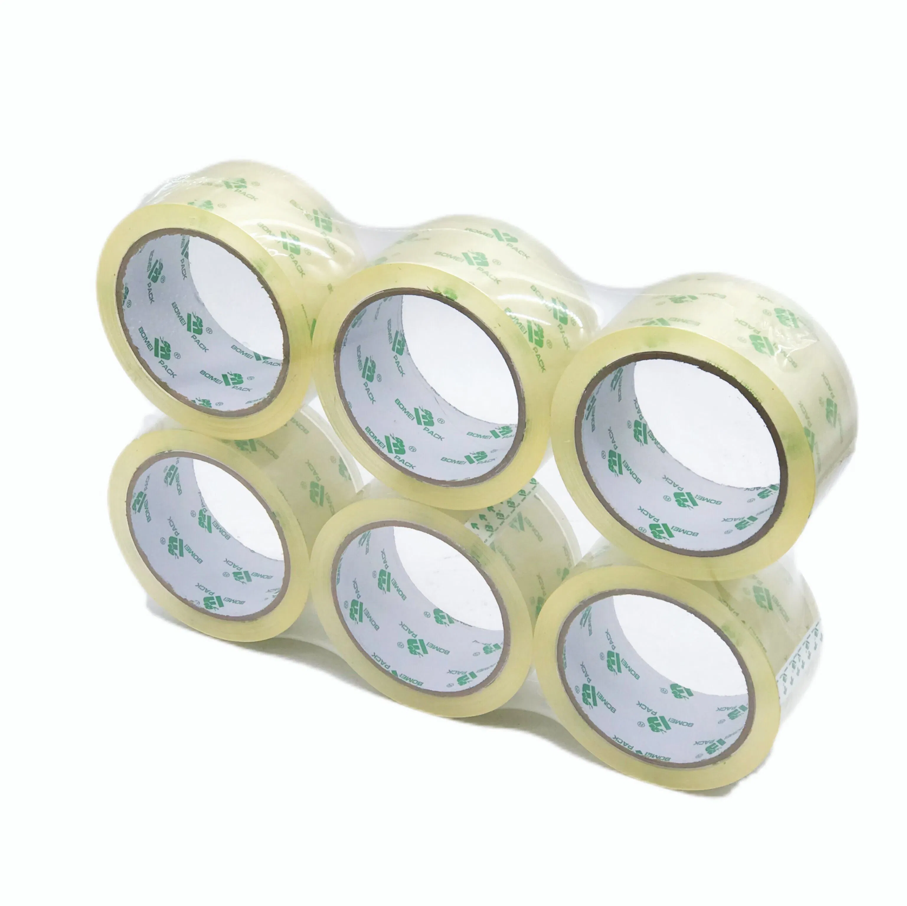 BOPP No Bubble Pure White Clear Adhesive Heavy Duty Plastic Eco Sealing Carton for Packing