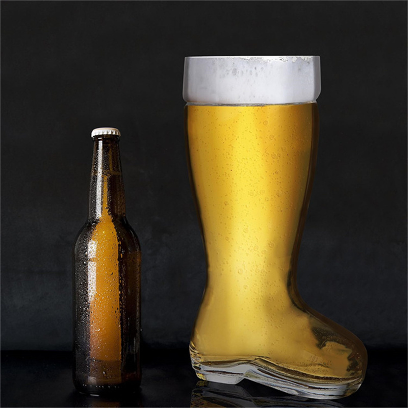 Creative Boot Shape Beer Glasses Transparent Drinking Glasses for Oktoberfest Decorations