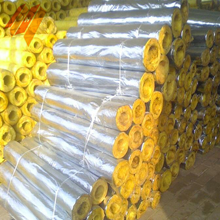 Diameter 15-150mm Pipe Aluminum Foil Glass Wool